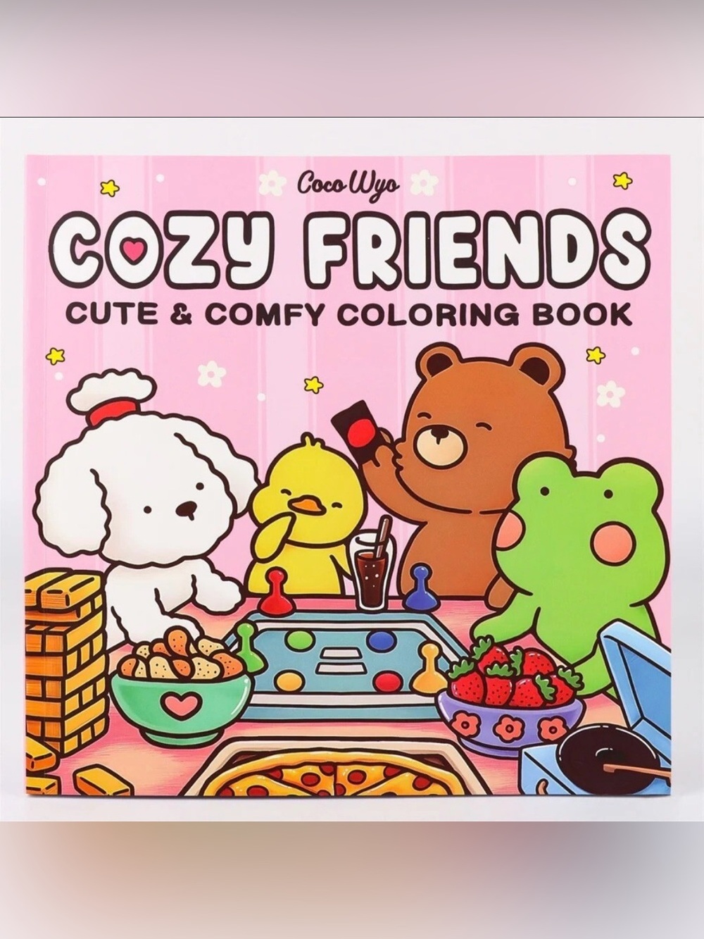 Cozy Friends Pink Coloring Book